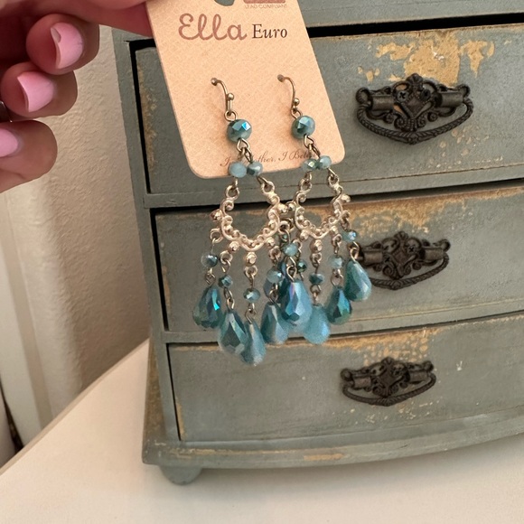 Ella Euro Jewelry - NWT Blue Boho Fashion earrings